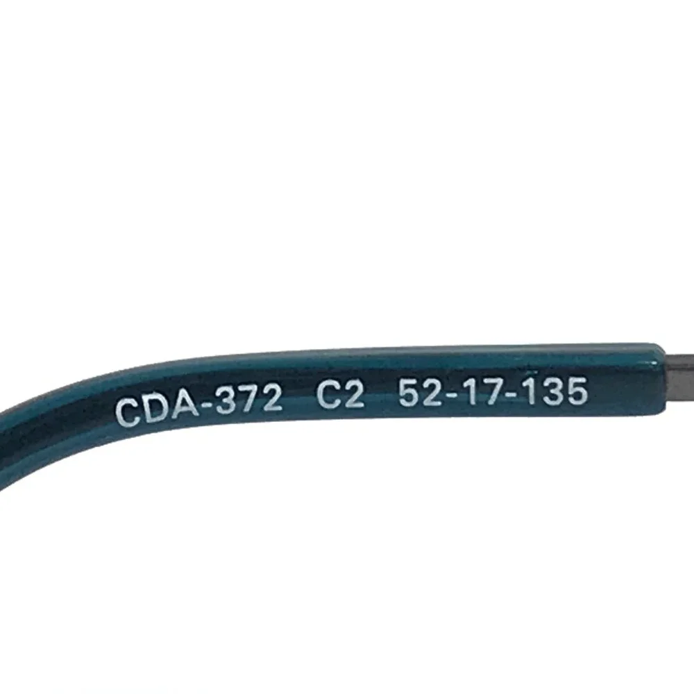 Cote D'azur Eyeglasses Frames CDA-372 C2 Gray Green Cat Eye Half Rim 52-17-135
